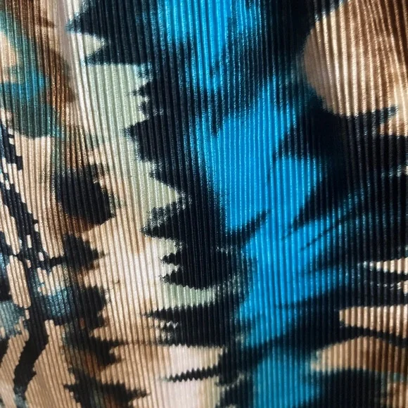 Trina Turk Blue and Brown Patterned Mini Dress - Picture 7 of 10